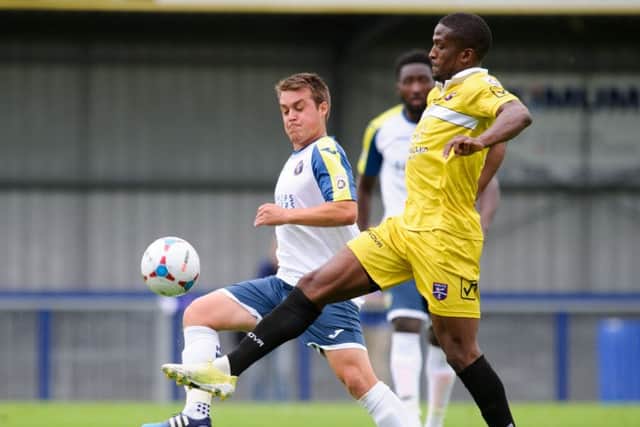 Midfielder Scott Donnelly Picture: Allan Hutchings