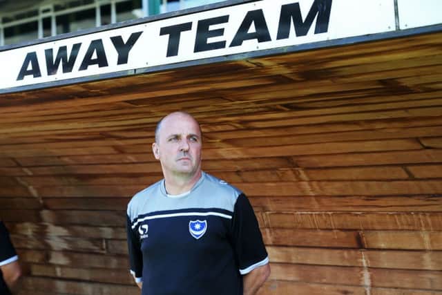 Pompey boss Paul Cook. Picture: Joe Pepler