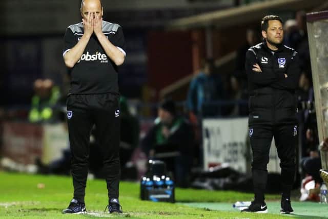 Paul Cook at York earlier this season. Picture: Joe Pepler