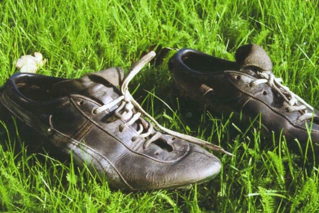 Trevor Browns  Puma football boots bought in 1967. Even they are heavy compared to todays boots.