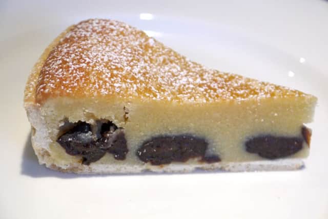 Prune and almond torte