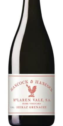 Hancock & Hancock Shiraz Grenache 2014