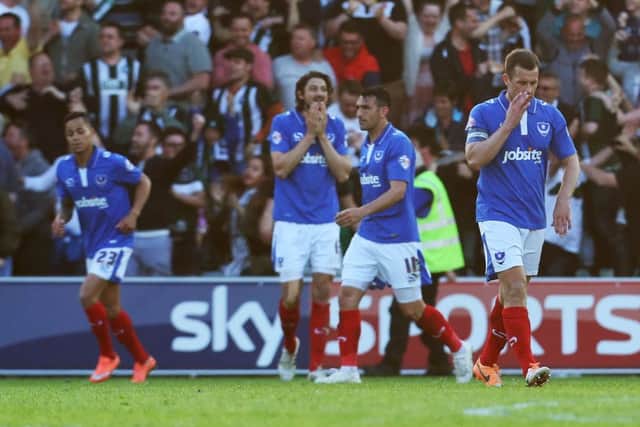 The bookies expect Pompey to get over their play-off disappointment and be crowned champions next season Picture: Joe Pepler