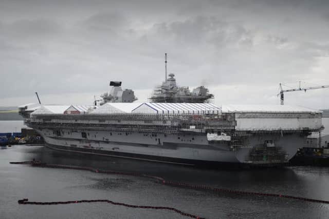 Tthe Queen Elizabeth carrier is near completion Picture: John Linton/ACA
