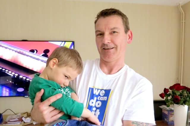 Steve Bonnick with his son Charlie