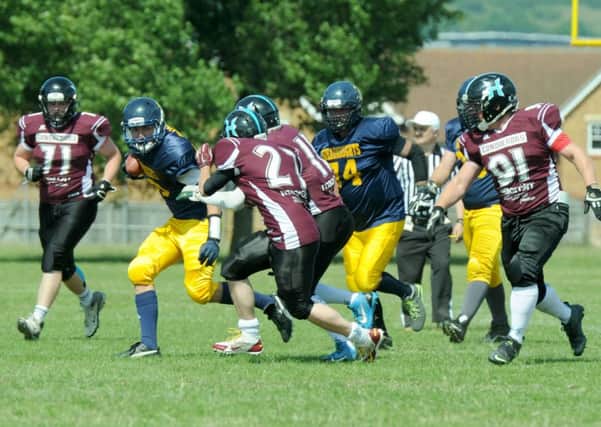 Portsmouth Dreadnoughts against Hastings Conquerors. Picture: Paul Jacobs (151030-7)