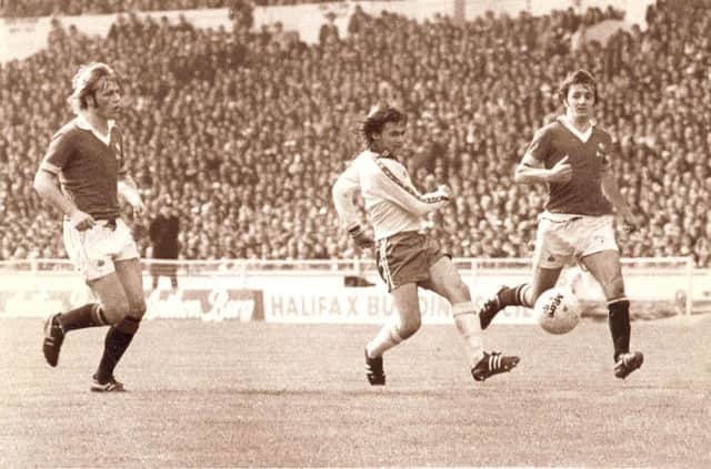 HERO Bobby Stokes scoring  the cup final winner 40 years ago