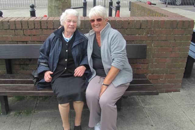 Barbara Aarons, left, and Margaret Bond