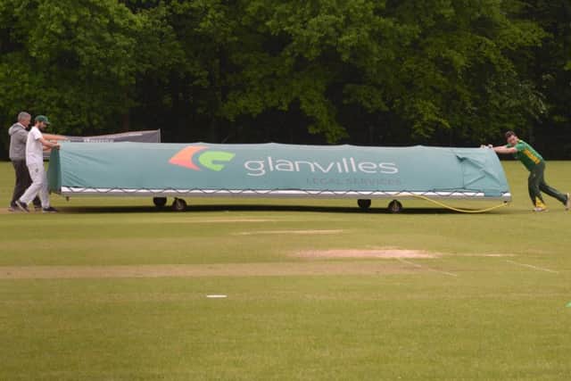 Sarisbury's match was one of the many hit by the rain on Saturday. Picture: Paul Jacobs (160257-2)