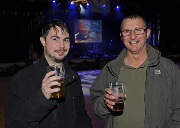 Steve Whitehead and dad Rob Whitehead from Fareham.
Picture Ian Hargreaves  (160702-1)