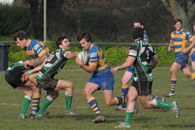 Gosport & Fareham player Wes Dugan scored the first try for Hampshire