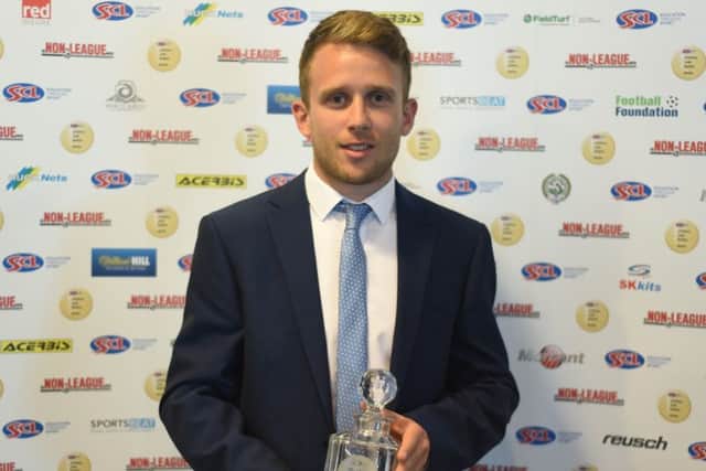 Warren Bentley picks up his award