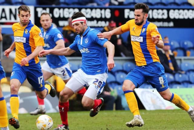 Pompey midfielder Danny Hollands Picture: Joe Pepler