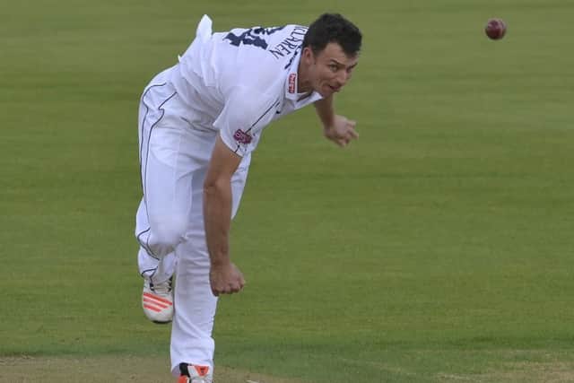 Ryan McLaren was in impressive form, recording figures of three for 52, as Hampshire put Nottinghamshire under pressure on day two at the Ageas Bowl Picture: Neil Marshall