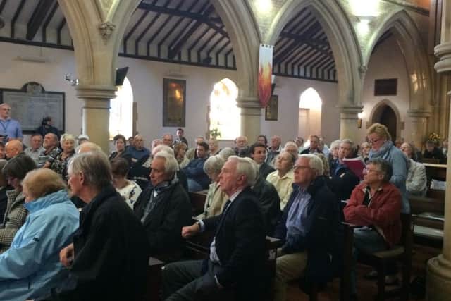 Residents at the Community Action Team meeting in Stubbington about the IFA2 link 	           Picture: Kimberley Barber