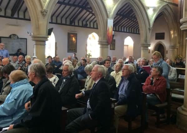 Residents at the Community Action Team meeting in Stubbington about the IFA2 link 	           Picture: Kimberley Barber