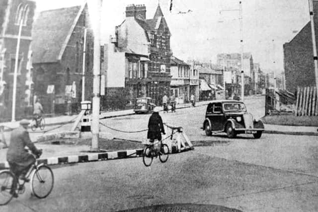 The junction of Twyford Avenue and Kingston Crescent after work made the junction safer in 1939.