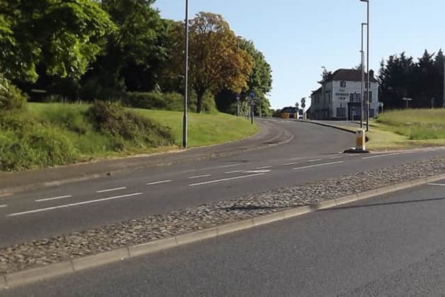 The same scene today albeit it a little lower as the chalk earthworks have been removed.
