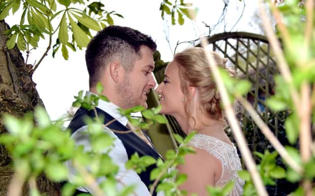 Liam Murphy and Kelly Sowden married at the Winchester Hotel and Spa last month