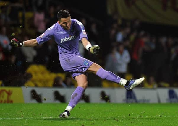Former Pompey goalkeeper Stephen Henderson - currently at Charlton - would represent a quality but potentially costly summer signing   Picture: Steve Reid