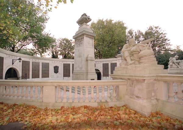 The war memorial in Guildhall Square, Portsmouth