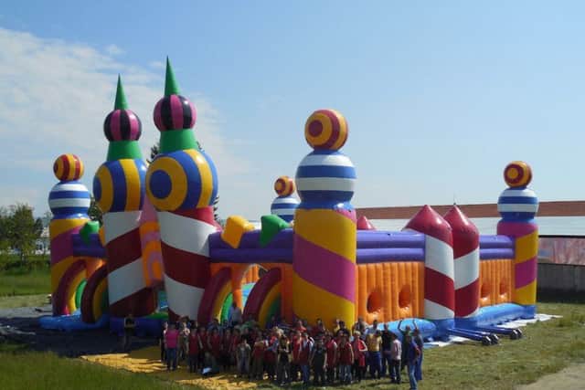 The bouncy castle that will be appearing at Common People, Camp Bestival and Bestival this year
