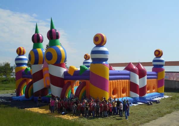 The bouncy castle that will be appearing at Common People, Camp Bestival and Bestival this year
