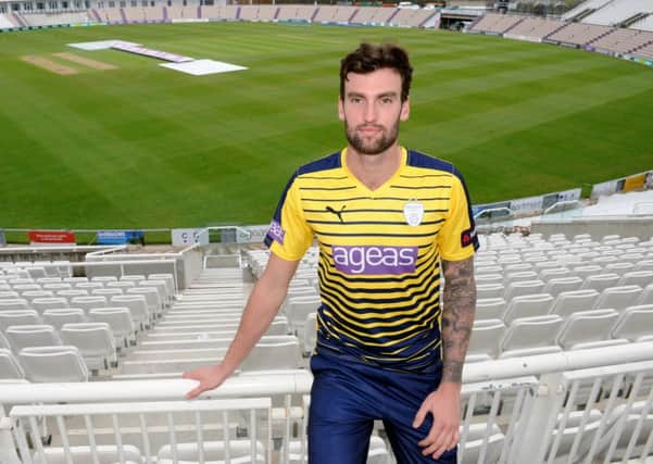 Hampshire bowler Reece Topley    Picture: Sarah Standing