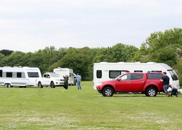 The travellers at Wicor Recreation Ground Picture: UKNIP
