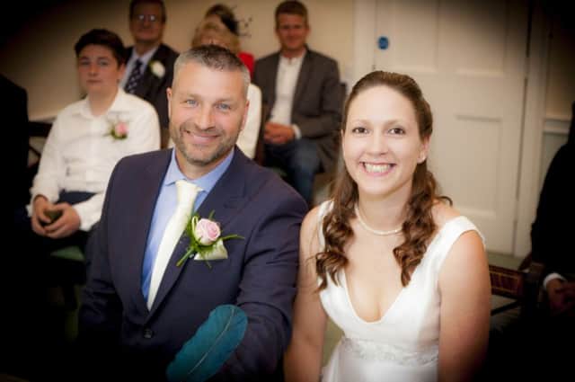 Charley and Simon married at Portsmouth Register Office this month. Picutre: Jay Irving Photography.