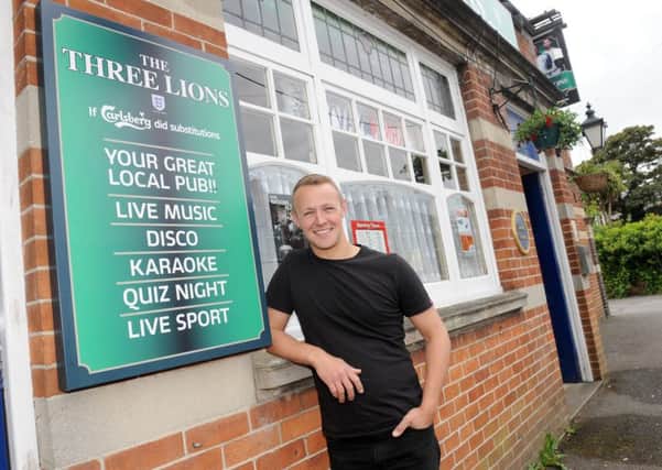 The Three Tuns in Elson, has changed their pub name to The Three Lions in support of the UEFA EURO 2016.

Pictured is: Landlord Mark Nixon (30). 

Picture: Sarah Standing (160739-415)
