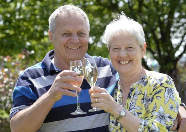 Geoff and Judith Coombes, from Sarisbury Green in Fareham,  won Â£1m on the Lotto Millionaire Raffle.