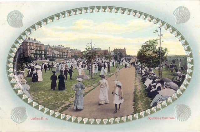 PROMENADING Ladies Mile, Southsea Common, about 1912