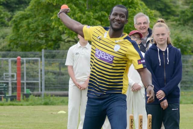 Darren Sammy missed out on a debut for Hampshire. Picture: Sarah Standing