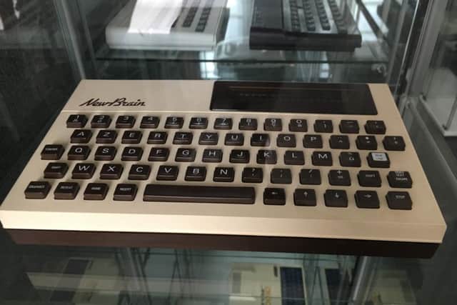The 1980s NewBrain at The Future of the Past exhibit at Portsmouth City Museum