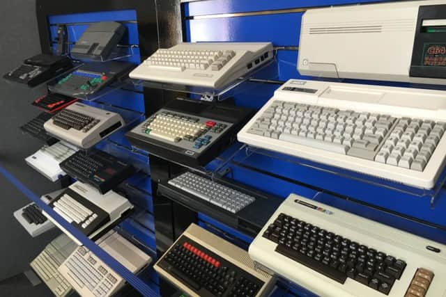 Consoles on show at The Future of the Past exhibit at Portsmouth City Museum