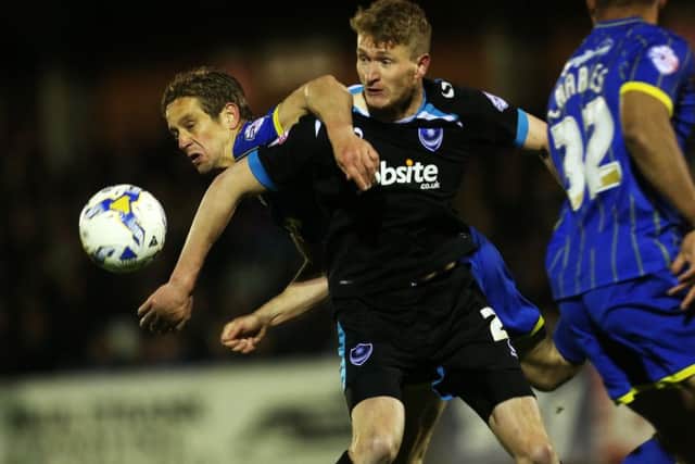 Former Pompey player Paul Robinson in action against the Blues at the tail end of this season