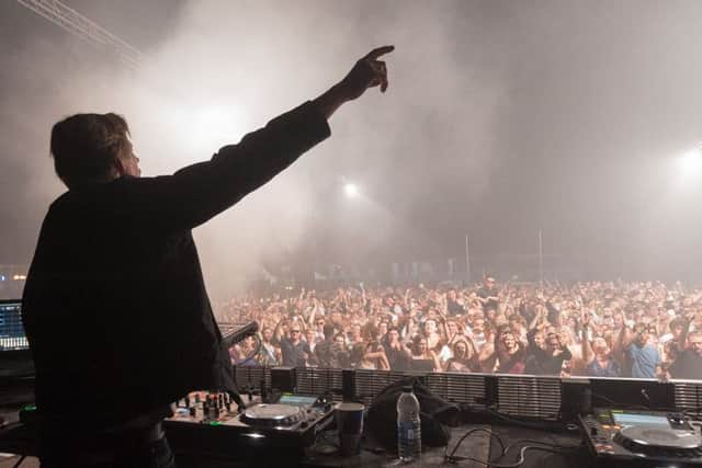 Groove Armada entains the Big Top crowd.   Picture: Keith Woodland