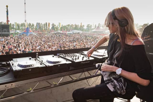 Sister Bliss entertains the crowd. Picture: Keith Woodland