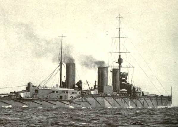 HMS Queen Mary, a British battle cruiser from World War I, sunk during the Battle of Jutland