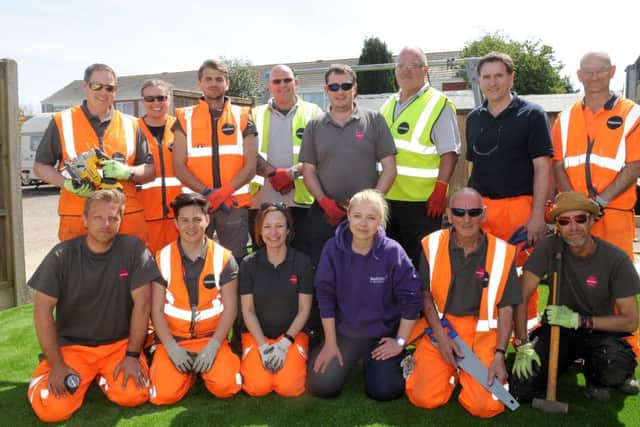 Project manager Lorna Pedersen from WellChild Helping Hands and Osborne transformed the garden of James Shepherd from Lee-on-the-Solent