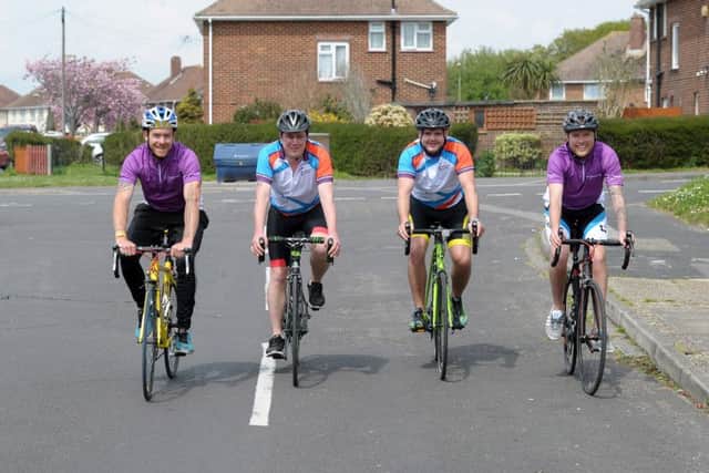 From left, Harry Clewlow, 29, Scott McDonough, 31, Steve Davies, 29, and Luke Davies, 26 Picture: Paul Jacobs (160251-4)