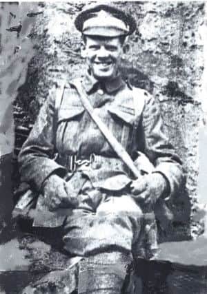 Private Harry Davison serving during the First World War
