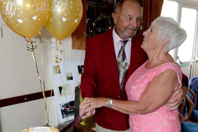 Mike and Sue celebrated their golden wedding at Southwick Golf Club