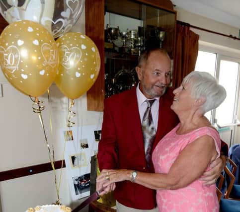 Mike and Sue celebrated their golden wedding at Southwick Golf Club