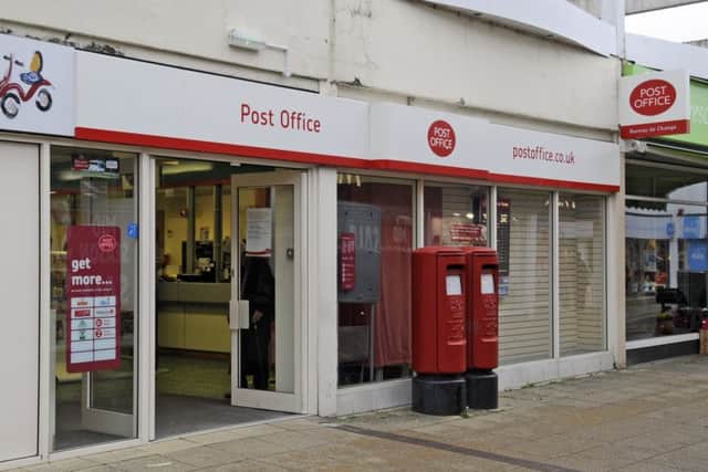 The post office in Wellington Way, Waterlooville
