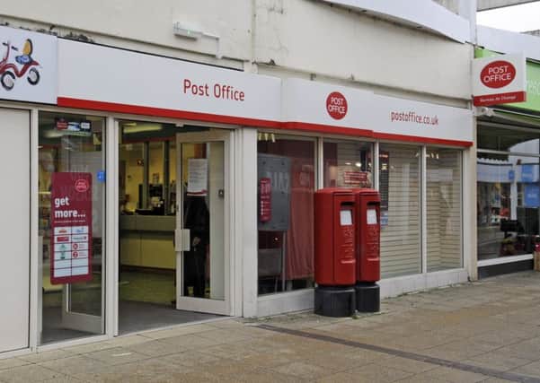 The post office in Wellington Way, Waterlooville