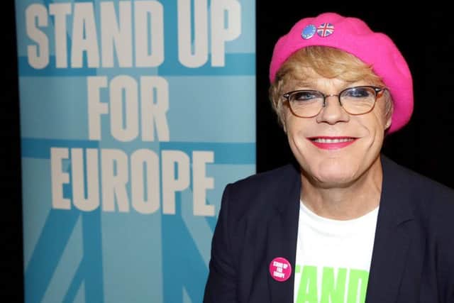 Eddie Izzard brings his Stand Up For Europe campaign tour to Portsmouth on Tuesday