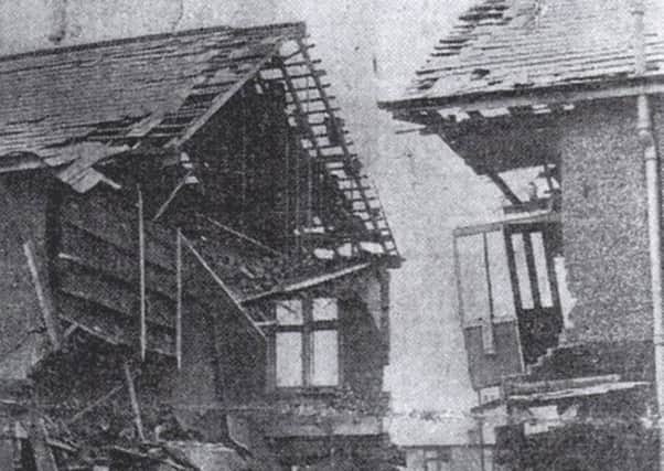 THEN 42 and 44 Sunningdale Road, Copnor, Portsmouth, after the Luftwaffe had left