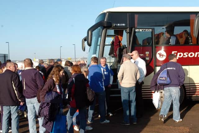 Pompey fans prepare for the road on a 'luxury coach'